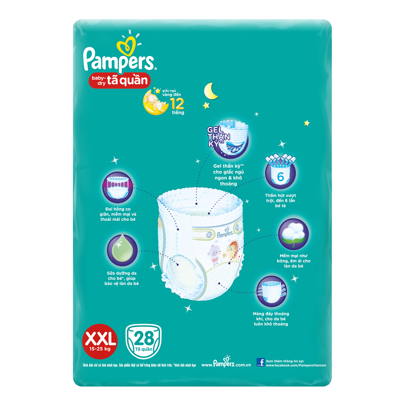 Tã Quần Pampers XXL28 (28 Miếng)