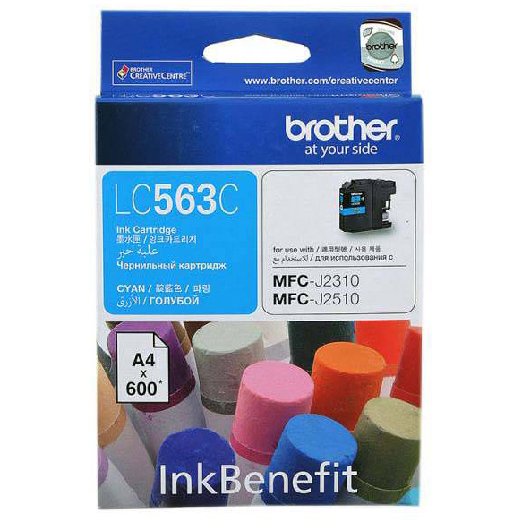 Brother LC-563C Ink Cho MFC-J2310/J2510/J3520/J3720 (Xanh lục) - Hàng Chính Hãng