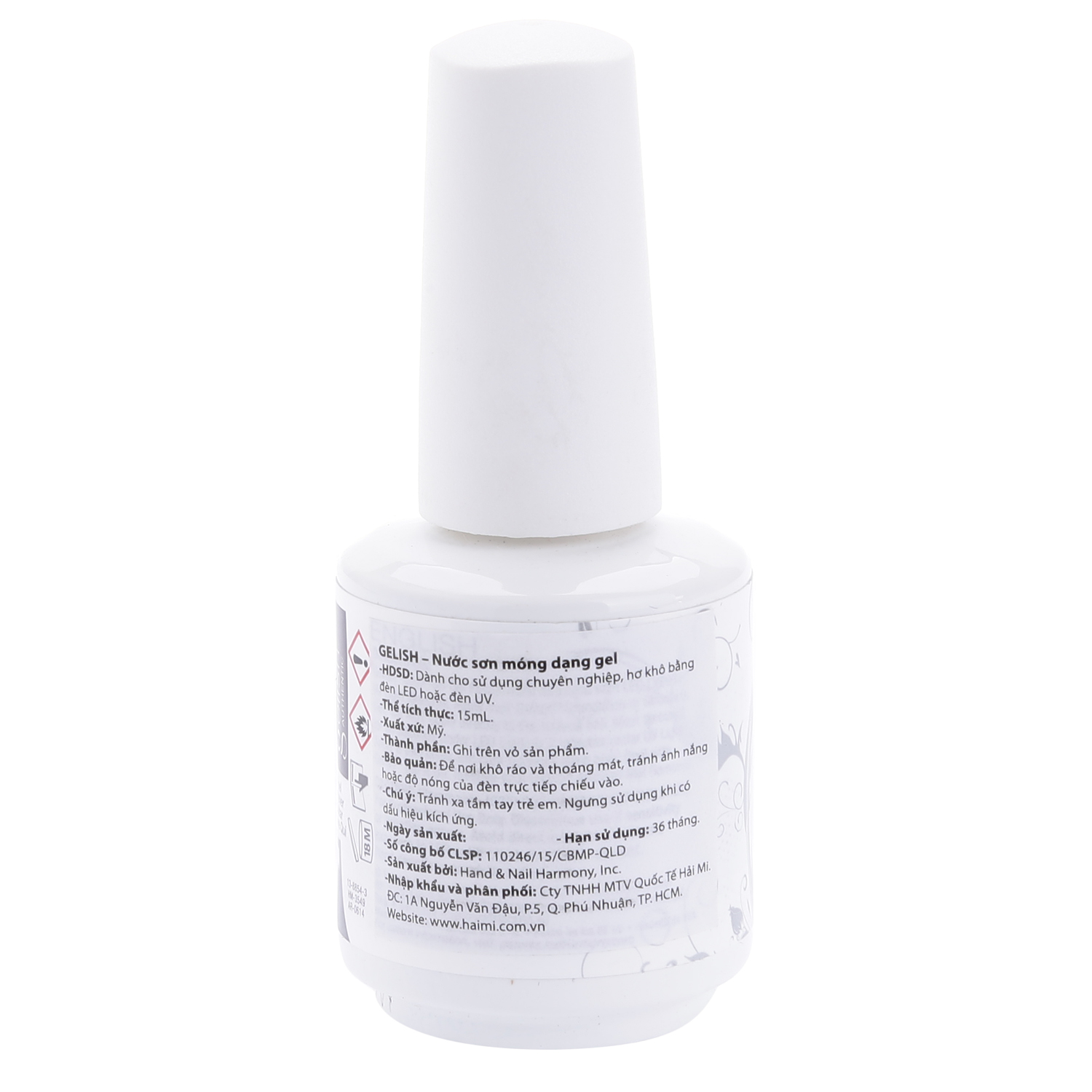 Sơn Móng Gelish Little Miss Sparkle - Silver Glitter - 1547 (15ml)