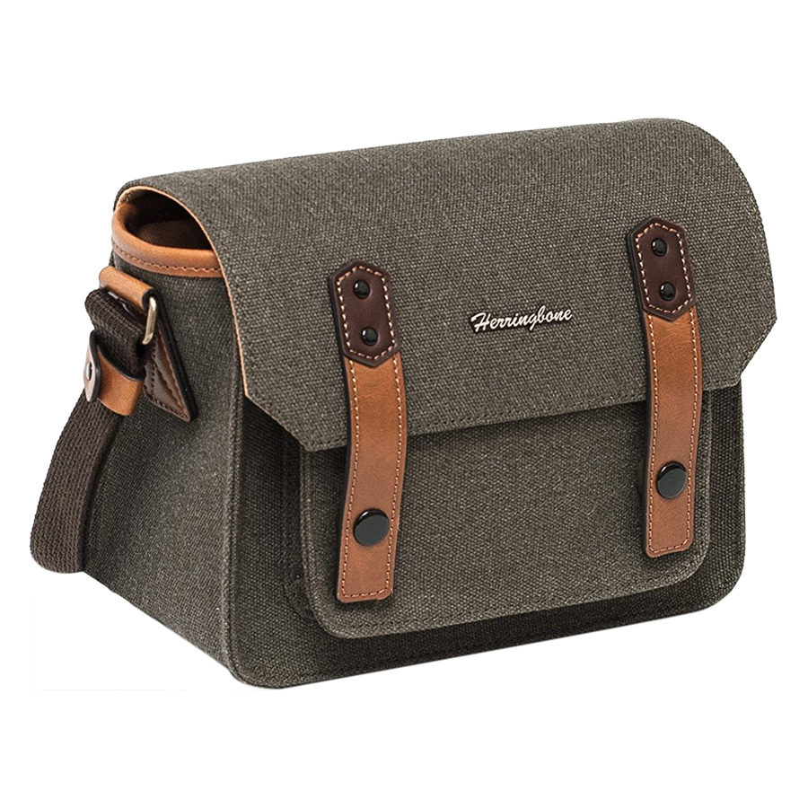 Túi Máy Ảnh Herringbone Papaspocket 3 Mini - Olive