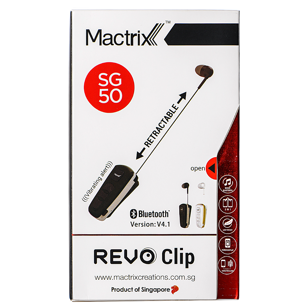 Tai Nghe Mactrix Revo Clip Đàm Thoại Không Dây