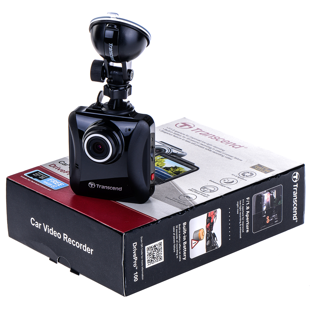 Camera Hành Trình Transcend Drive Pro 100 (Đen) - Hàng chính hãng