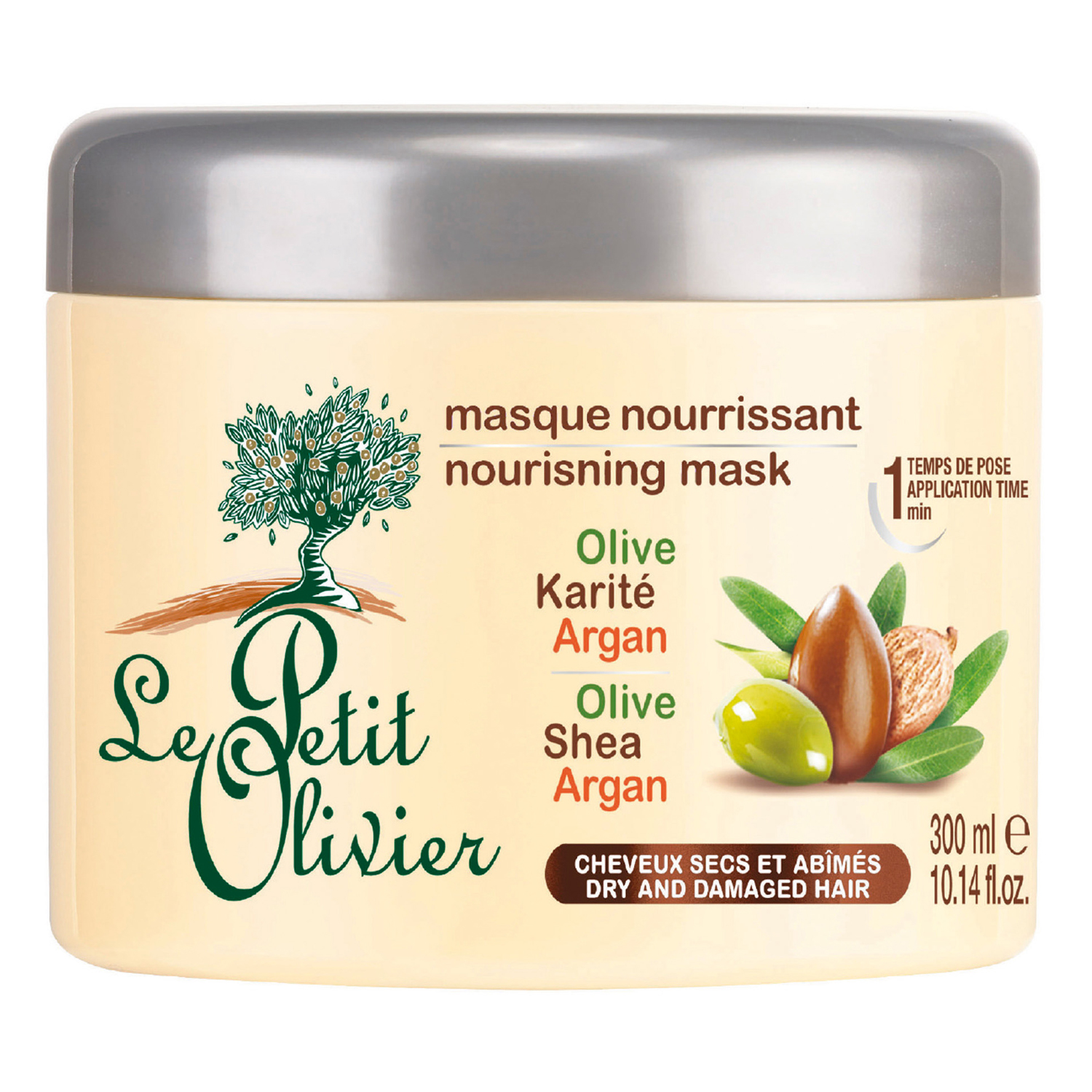 Kem Ủ Le Petit Olivier Cho Tóc Khô Và Hư Tổn Olive Karité Argan (300ml) - 8265