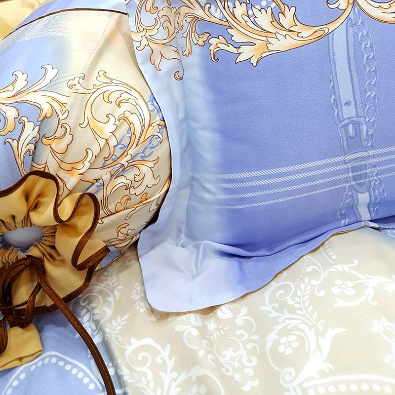 Bộ Chăn Ga Gối Lụa Tencel Tơ Tằm Hàn Quốc Julia 836BM16 - 1m6 x 2m