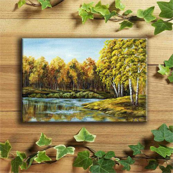 Tranh Canvas Vicdecor rừng thu - TCV0028