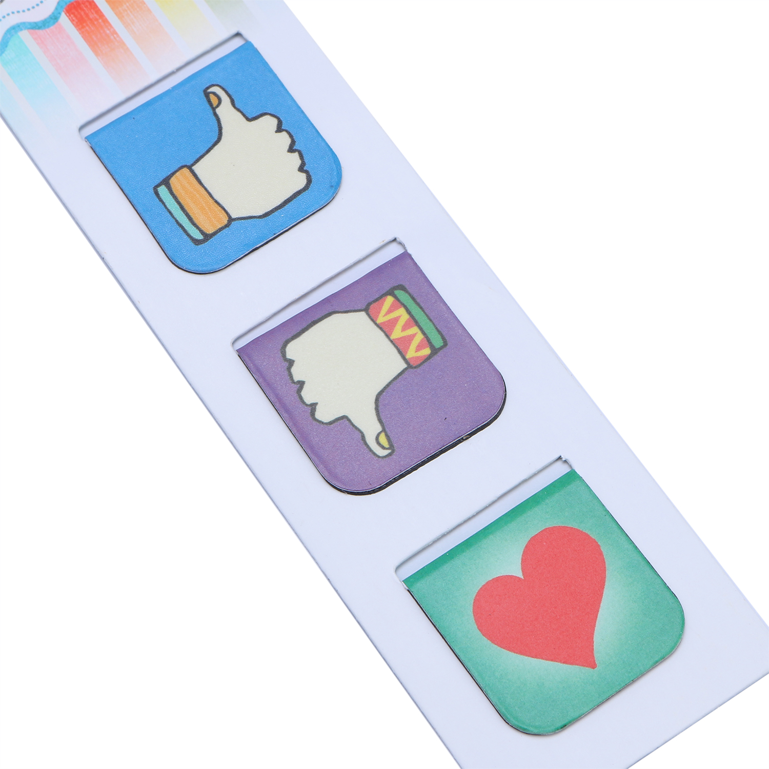 Bộ 3 Bookmark Nam Châm Kính Vạn Hoa - Love