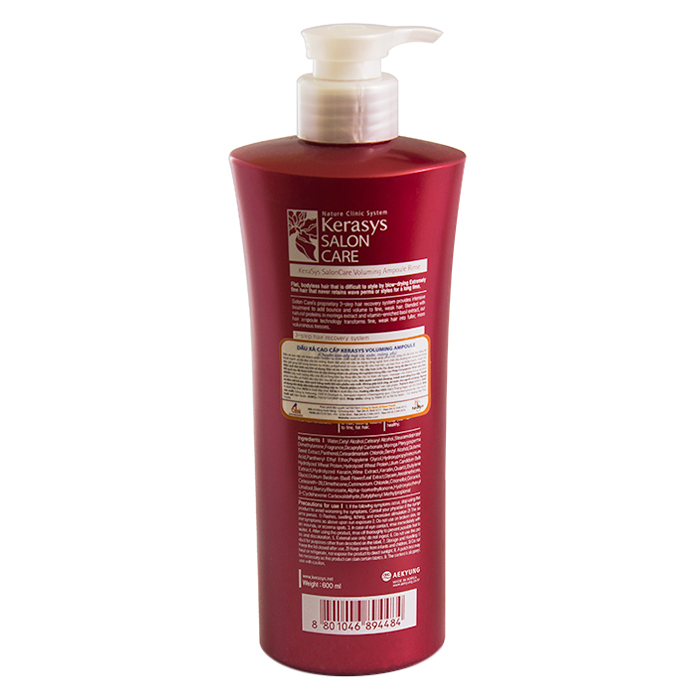 Dầu Xả Cao Cấp Làm Dày Tóc Kerasys Salon Care Voluming Ampoule Conditioner (600ml)