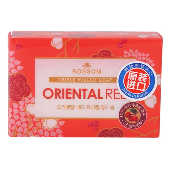 Xà Bông Tắm Rossom Oriental Red Tripble Millde Beauty Soap Tinh Chất Cherry 90g