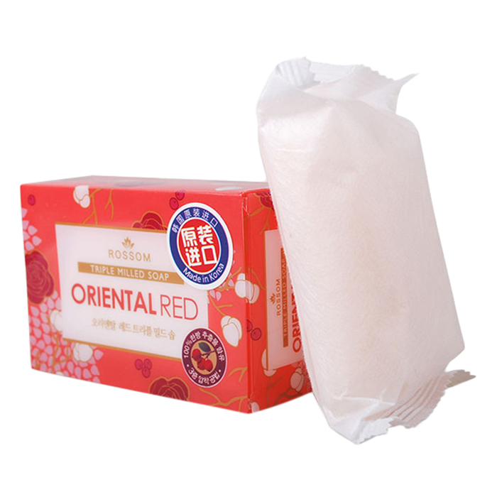 Xà Bông Tắm Rossom Oriental Red Tripble Millde Beauty Soap Tinh Chất Cherry 90g