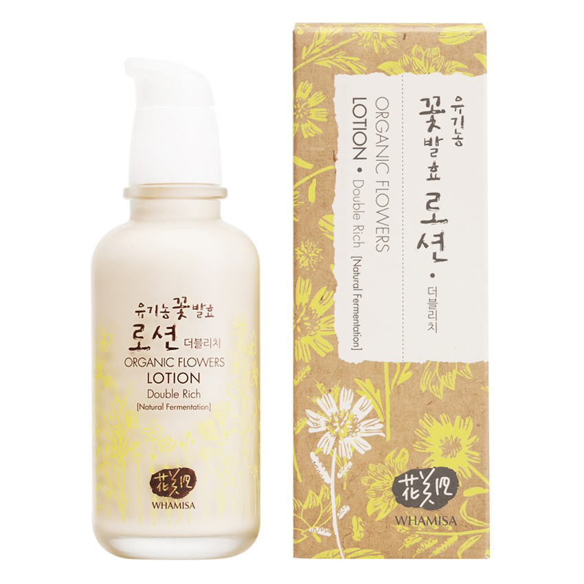 Sữa Dưỡng Da Dành Cho Da Thường Lẫn Da Khô Whamisa Organic Flowers Lotion Double Rich 120ml