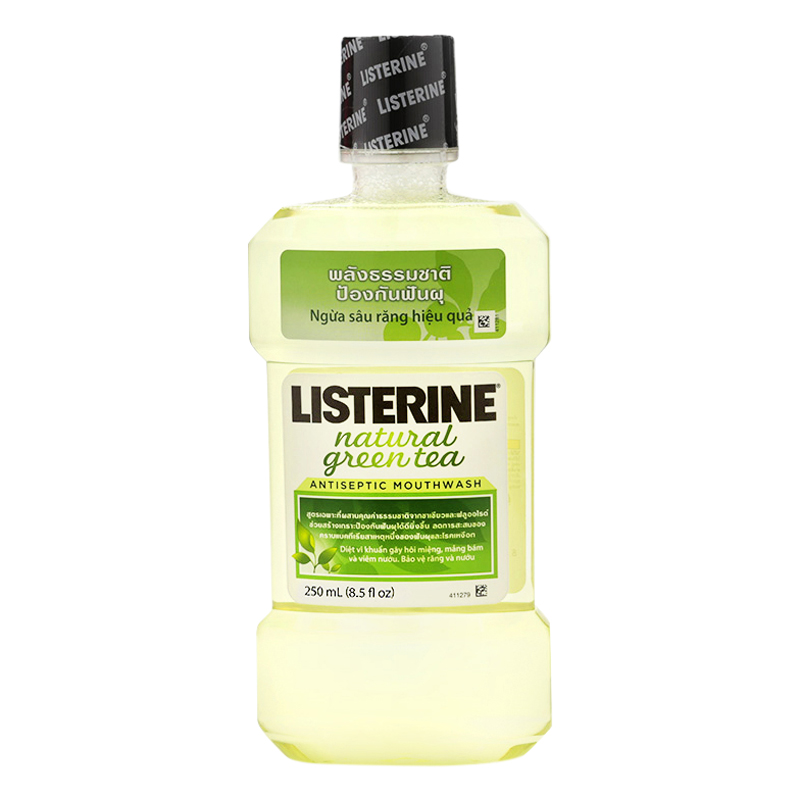 Nước Súc Miệng Trà Xanh Listerine Natural Green Tea (250ml)