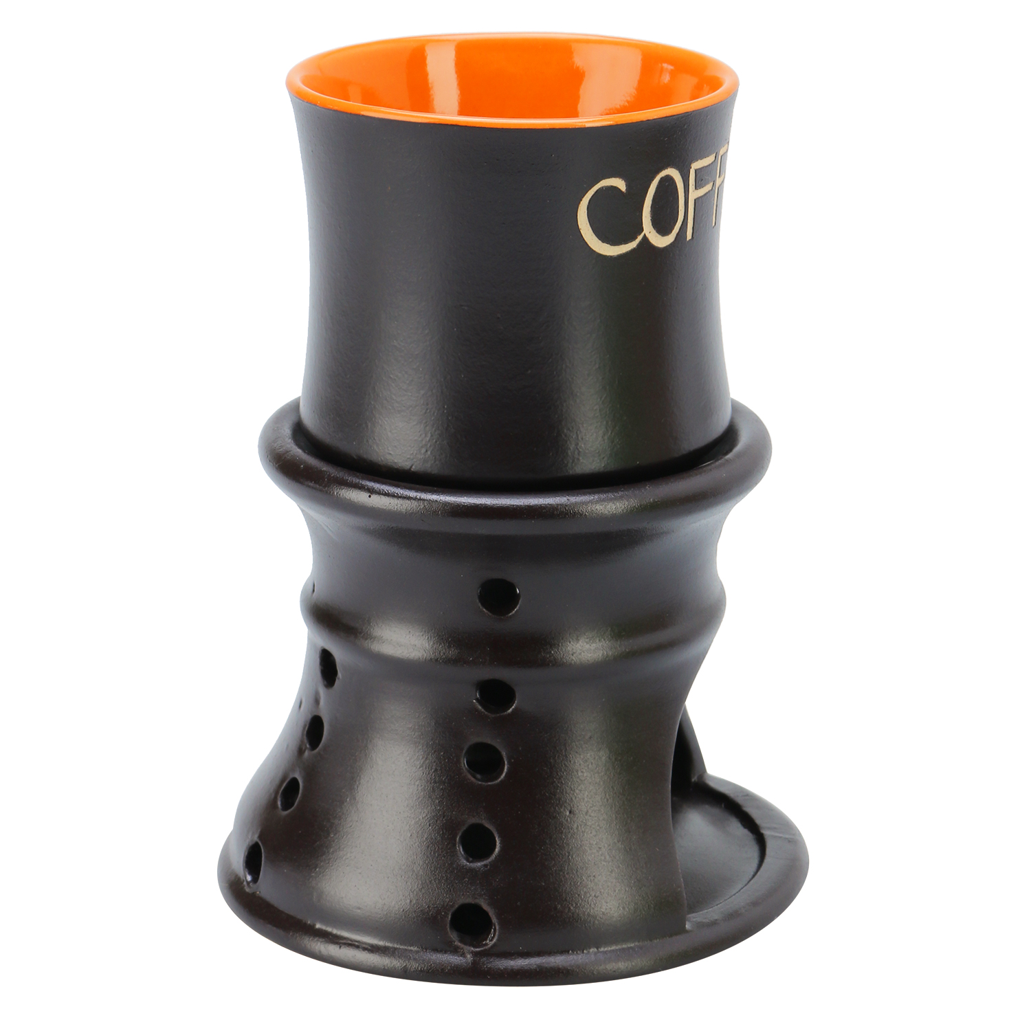 Bộ Quà Tặng Tách Coffee Kèm Chân Đốt Cam - P02C