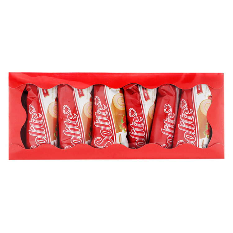 Khay 20 Gói Bánh Solite Swissroll Vị Dâu - Kinh Đô