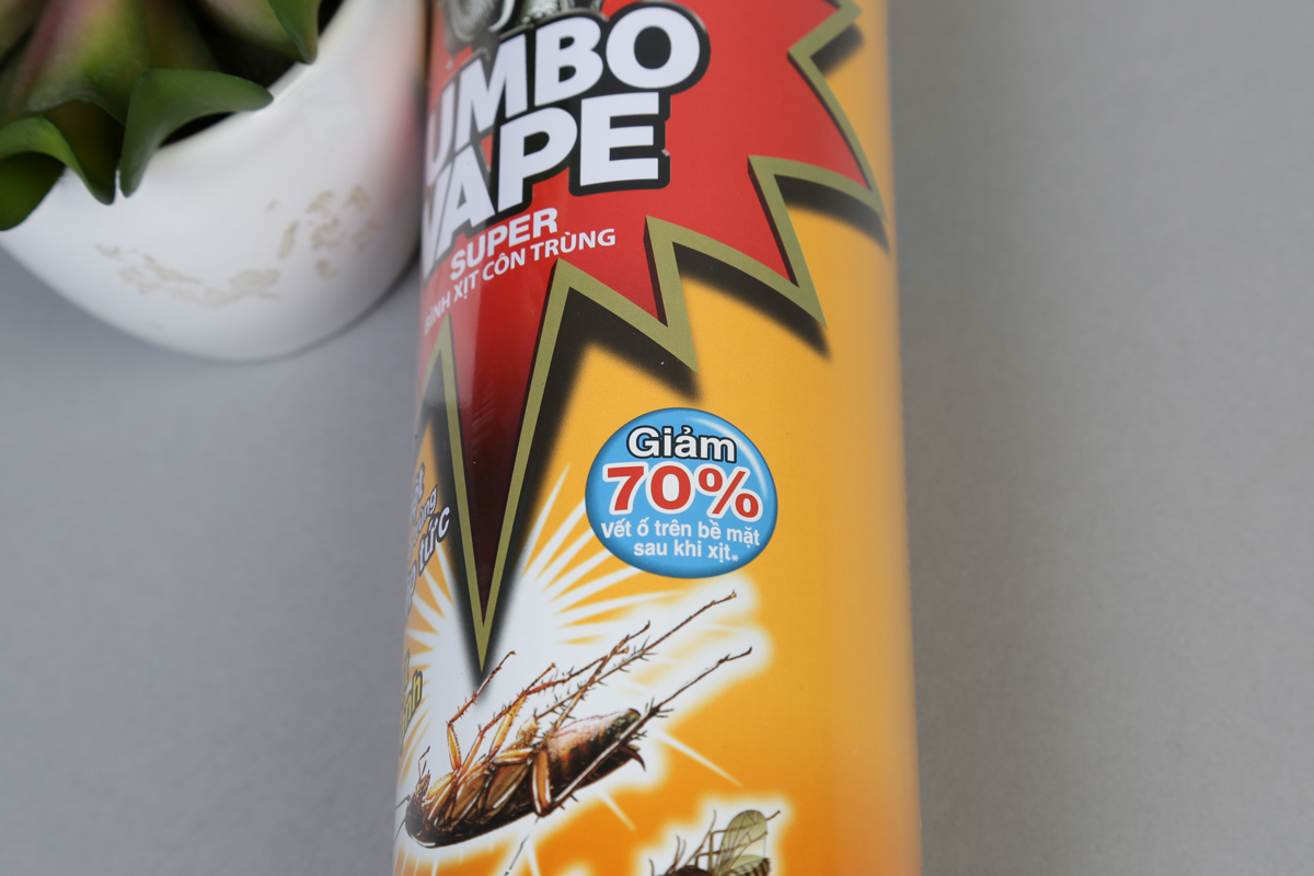 Bình Xịt Côn Trùng - Jumbo Vape - Multi - Insect Killer - Hương Cam Chanh Tự Nhiên - 8934732201911