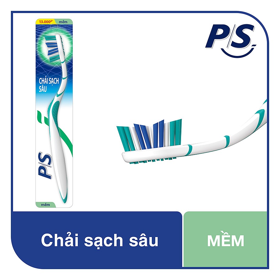 Vỉ 06 Bàn Chải Đánh Răng P/S Chải Sạch Sâu