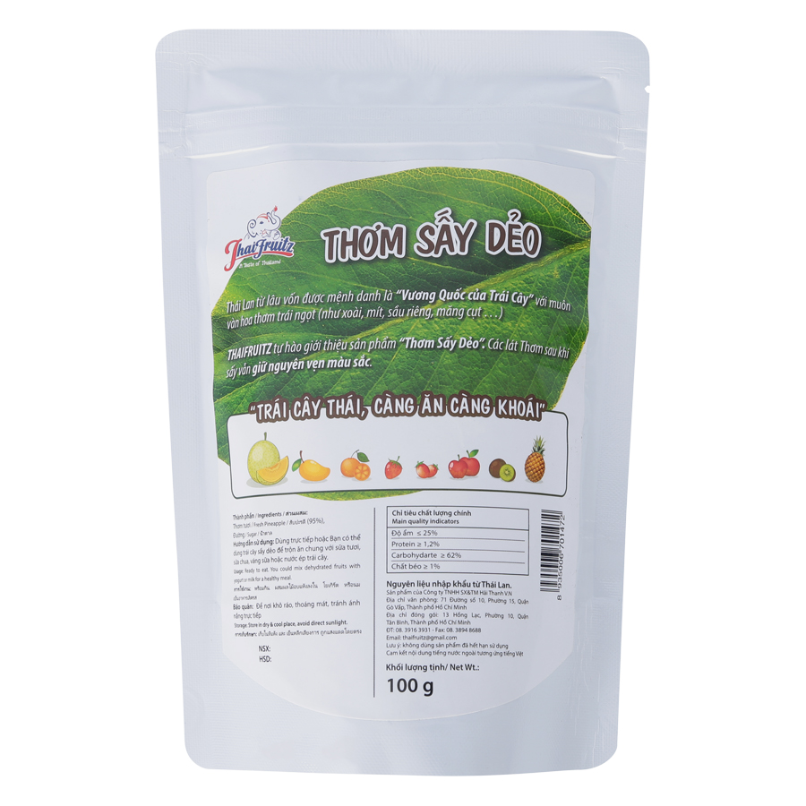 Thơm Sấy Dẻo Thaifruitz