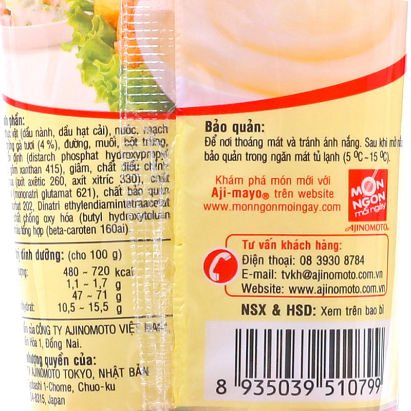 Xốt Mayonnaise Aji-mayo 430g