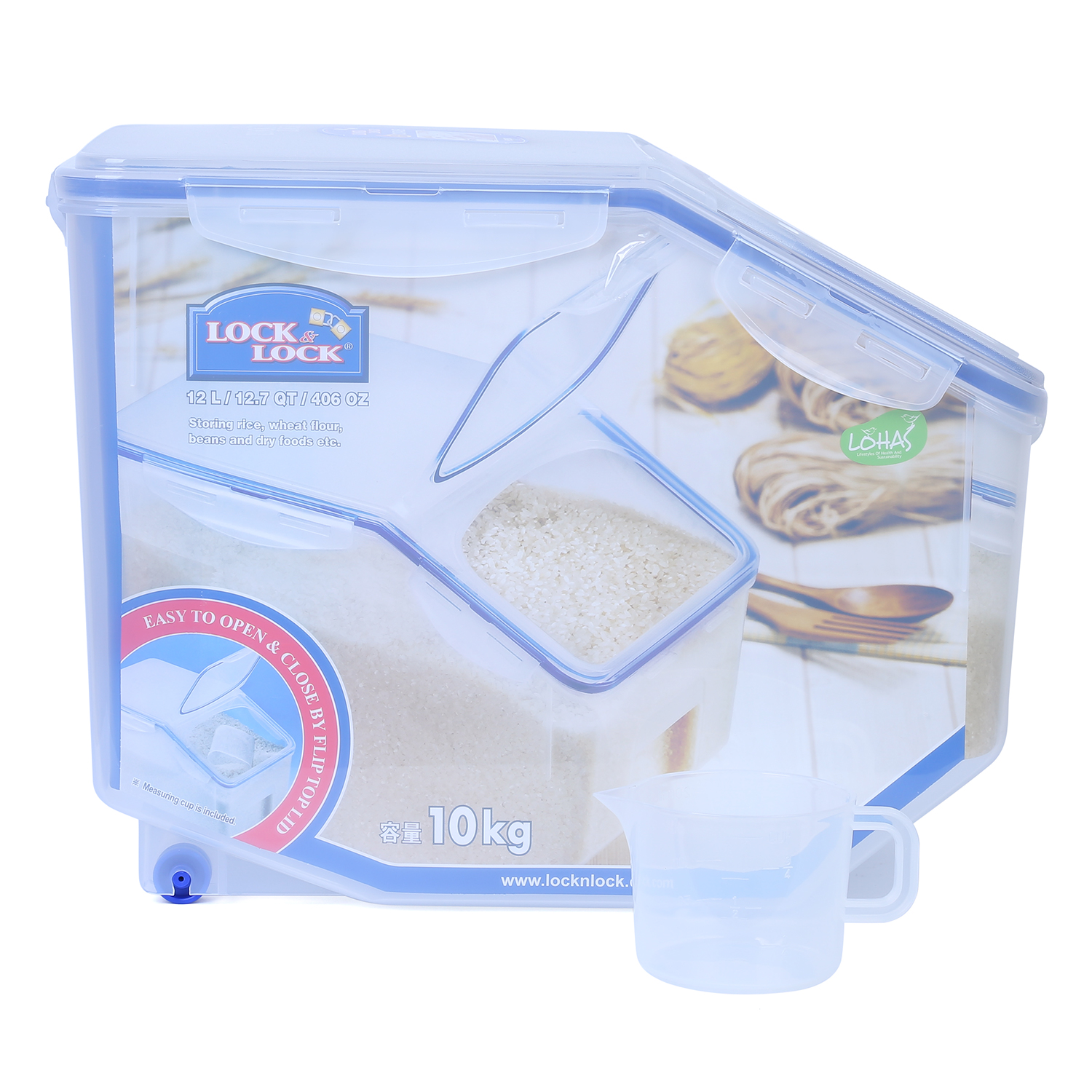 Hộp Bảo Quản Gạo Special Lock&amp;Lock HPL510 12L (10kg)