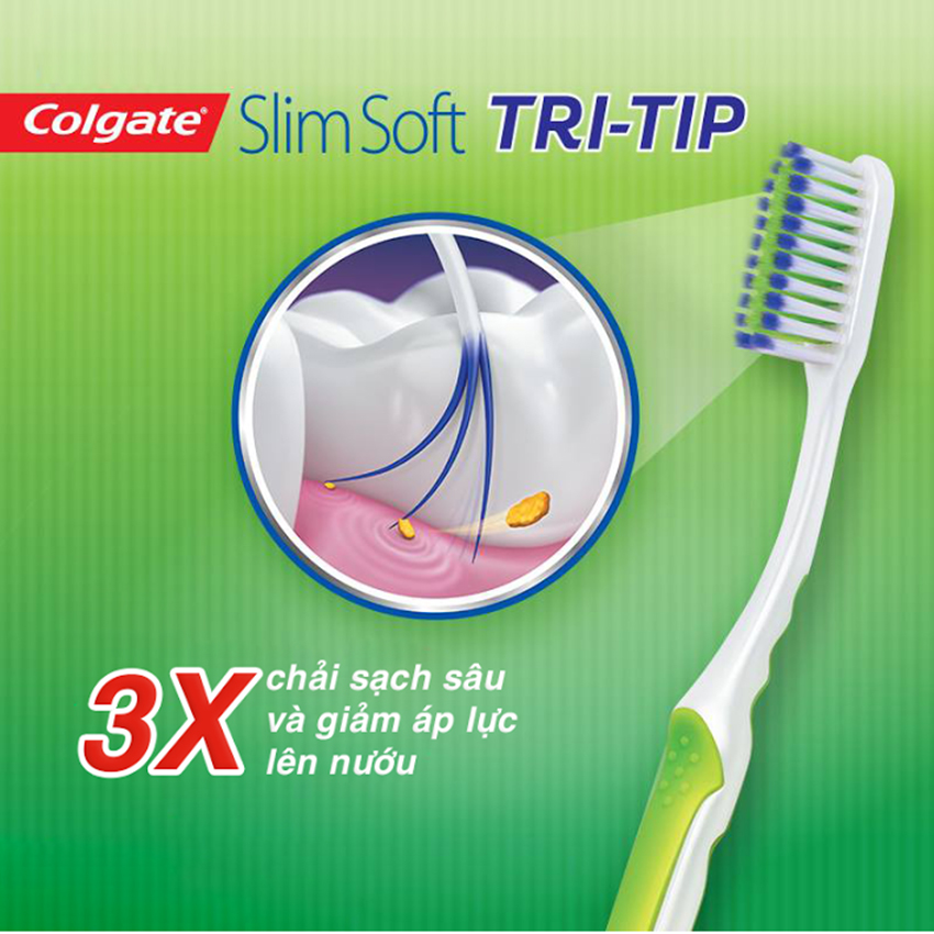 Bộ Đôi Bàn Chải Đánh Răng Colgate  Slimsoft 3x Sạch Mềm Mịn - 183902092