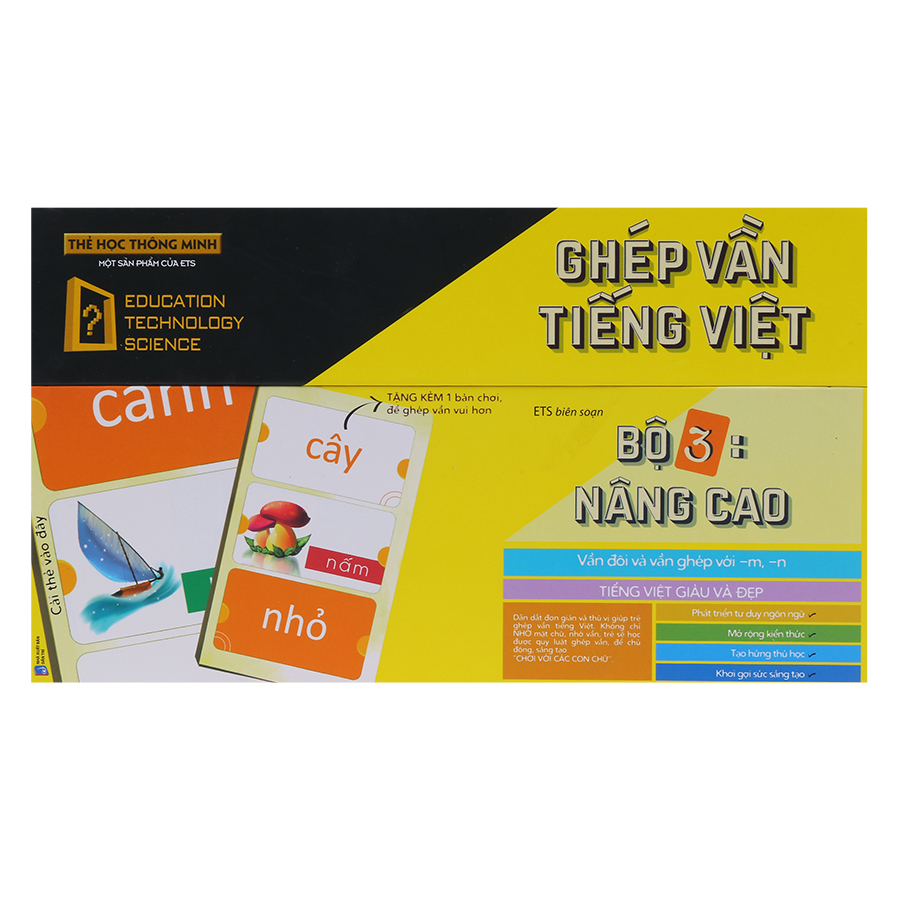 Thẻ Học Thông Minh Alphabooks Ghép Vần Tiếng Việt – Bộ 3: Nâng Cao