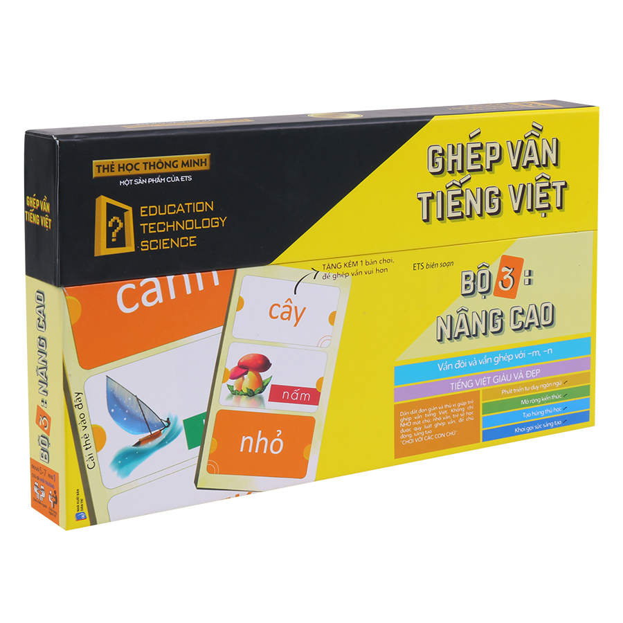 Thẻ Học Thông Minh Alphabooks Ghép Vần Tiếng Việt – Bộ 3: Nâng Cao