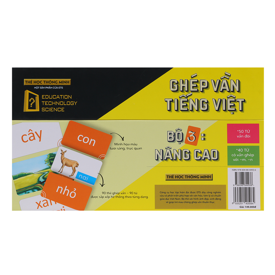 Thẻ Học Thông Minh Alphabooks Ghép Vần Tiếng Việt – Bộ 3: Nâng Cao (Tái Bản)