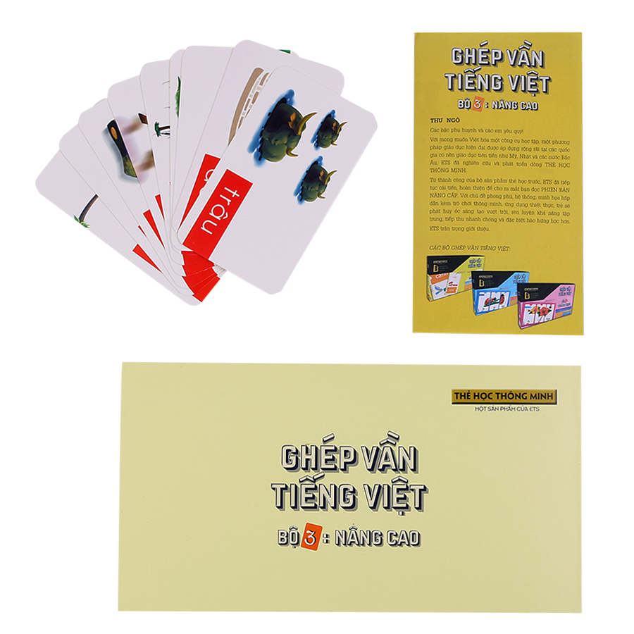 Thẻ Học Thông Minh Alphabooks Ghép Vần Tiếng Việt – Bộ 3: Nâng Cao