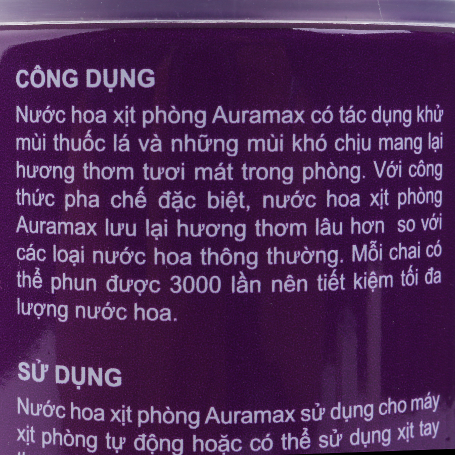 Bộ 6 Chai Nước Hoa Xịt Phòng Auramax Hương Baby Powder