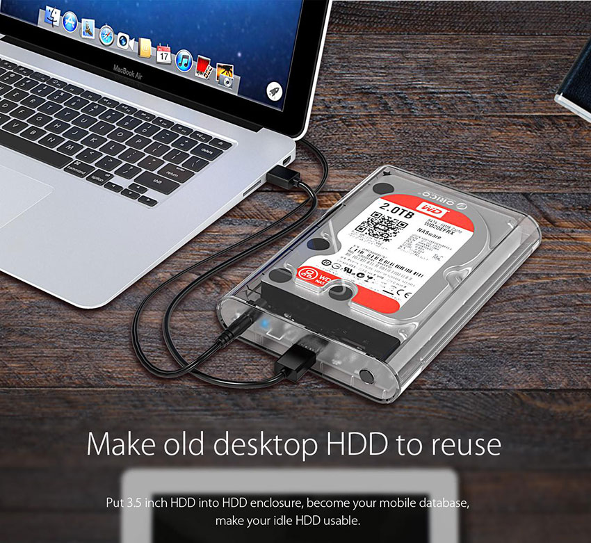 Hộp Đựng Ổ Cứng Di Động HDD Box 3.5 Inch Orico 3139U3 - Hàng Chính Hãng