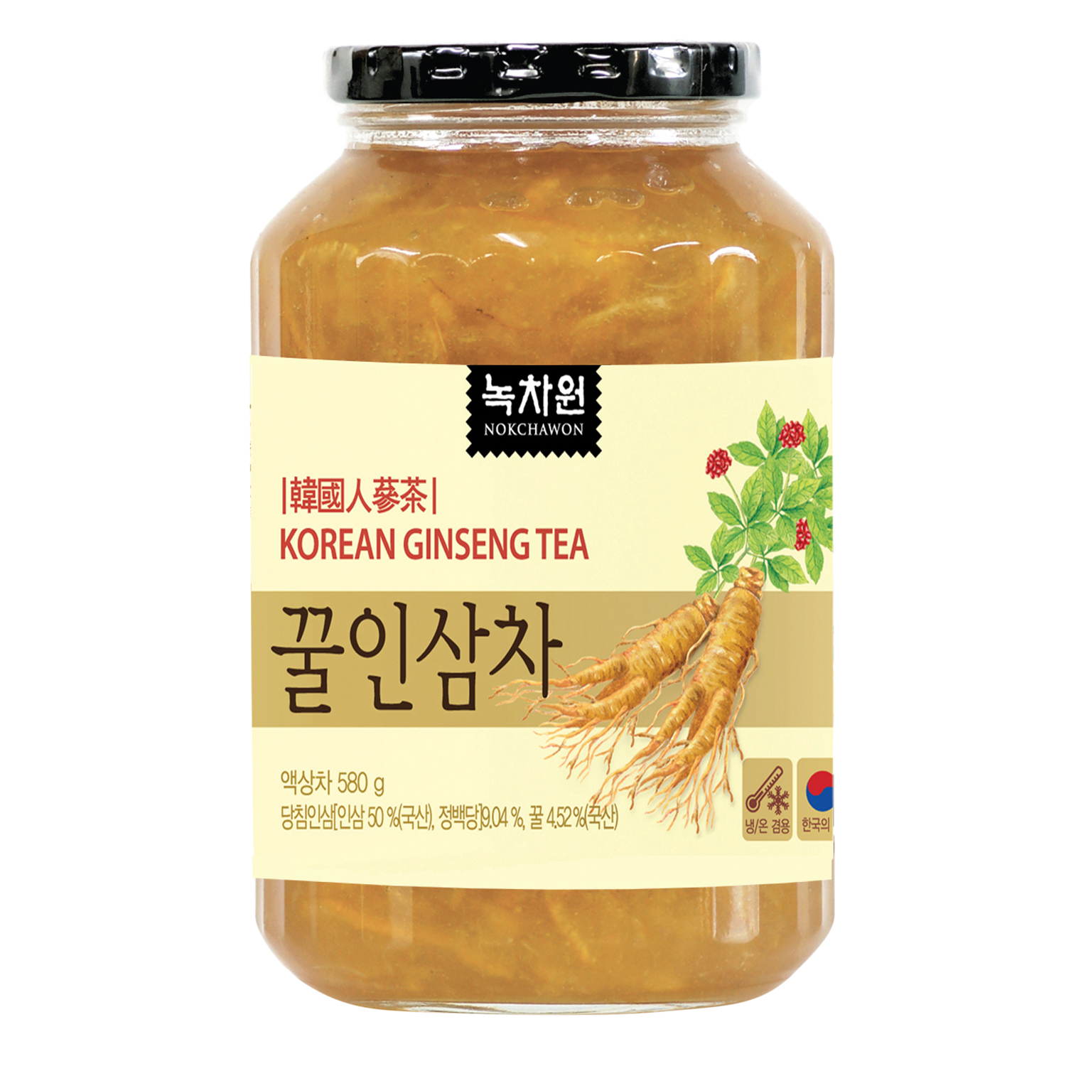 Trà Nhân Sâm Mật Ong Nokchawon Korean Ginseng Tea 580g