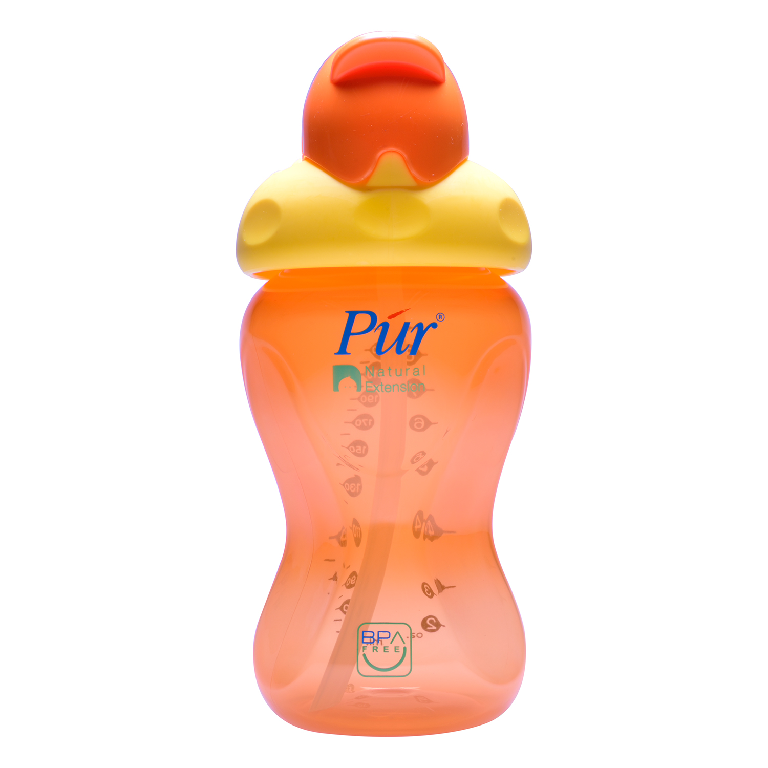 Bình ống hút có nắp bật Pur PUR9005 - 250ml