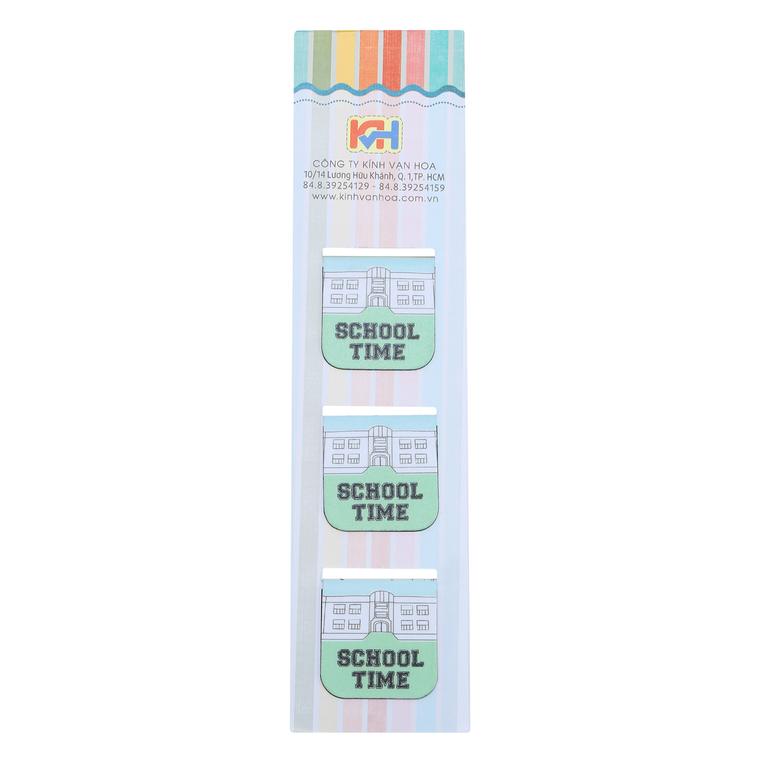 Bộ 3 Bookmark Nam Châm Kính Vạn Hoa - School