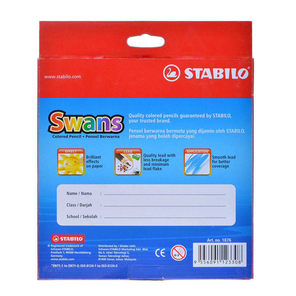 Bút chì màu Stabilo Swans CLS1876