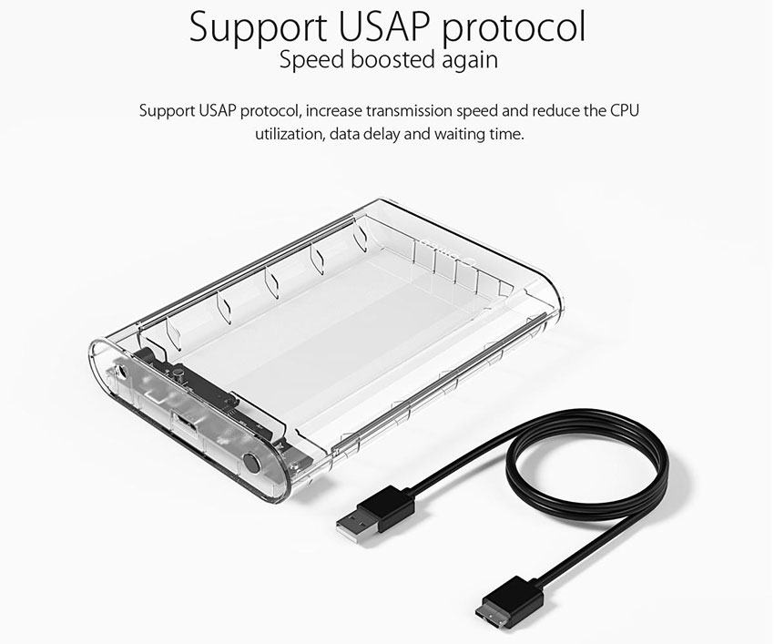 Hộp Đựng Ổ Cứng Di Động HDD Box 3.5 Inch Orico 3139U3 - Hàng Chính Hãng
