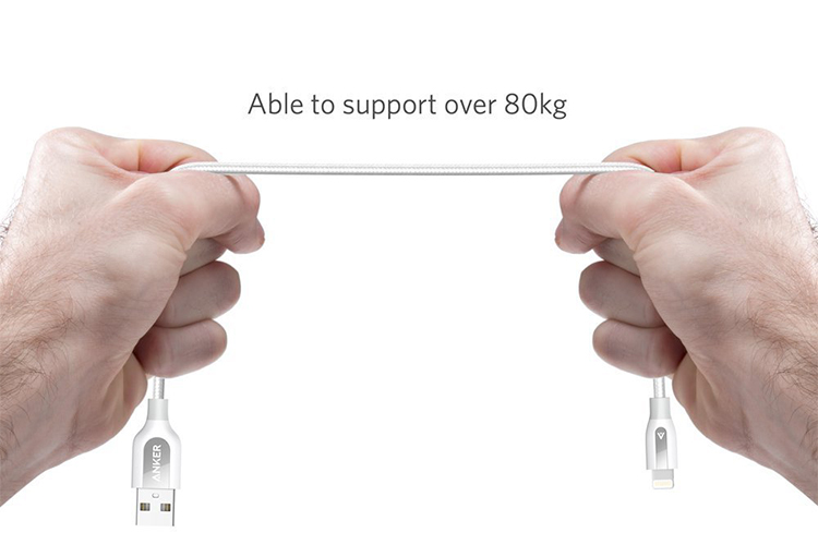 Dây Cáp Sạc Lightning Cho iPhone Anker PowerLine+ 0.9m (Kèm Bao Da) - A8121 - Hàng Chính Hãng