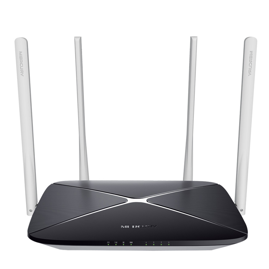 Router Wifi Băng Tầng Kép AC1200 Mercusys AC12 - Hàng Chính Hãng