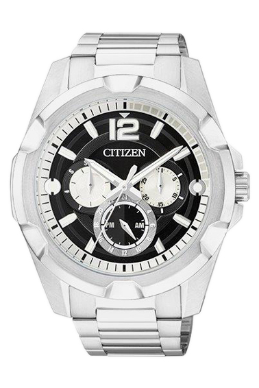Đồng Hồ Nam Citizen Dây Thép Không Gỉ AG8330-51E - Mặt Đen