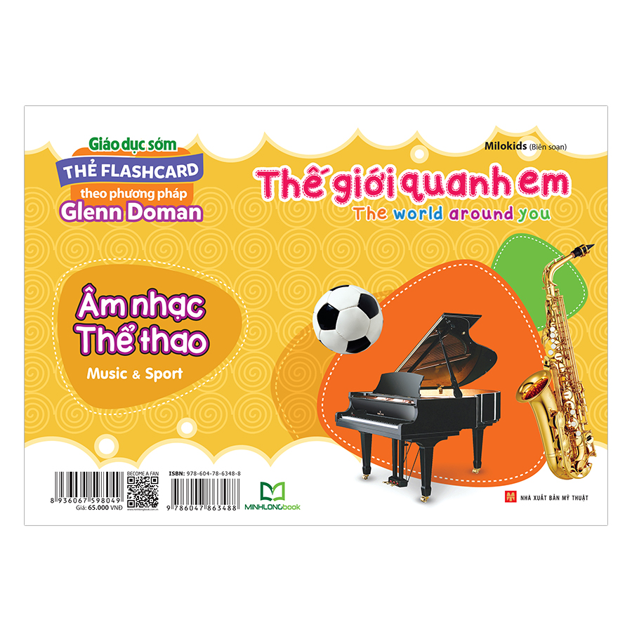 Thẻ Flashcard Theo Phương Pháp Glenn Doman - Thế Giới Quanh Em: Âm Nhạc - Thể Thao