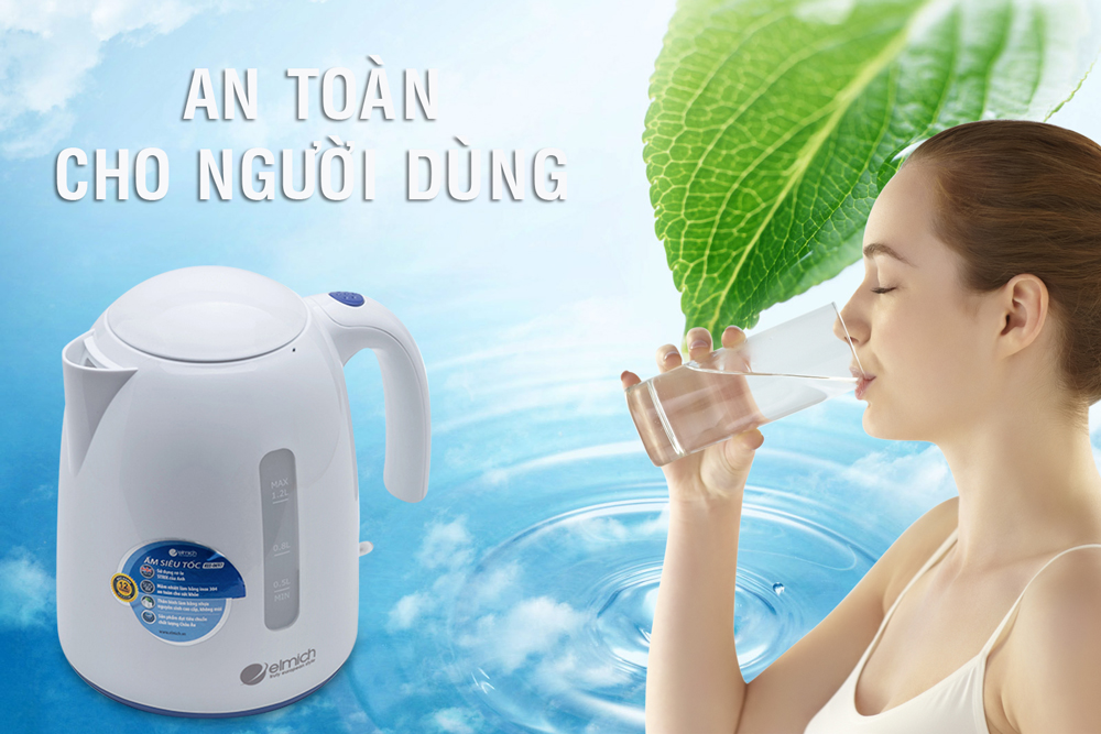 Bình Đun Siêu Tốc Elmich KEE-0697 - 1.2L - Hàng chính hãng