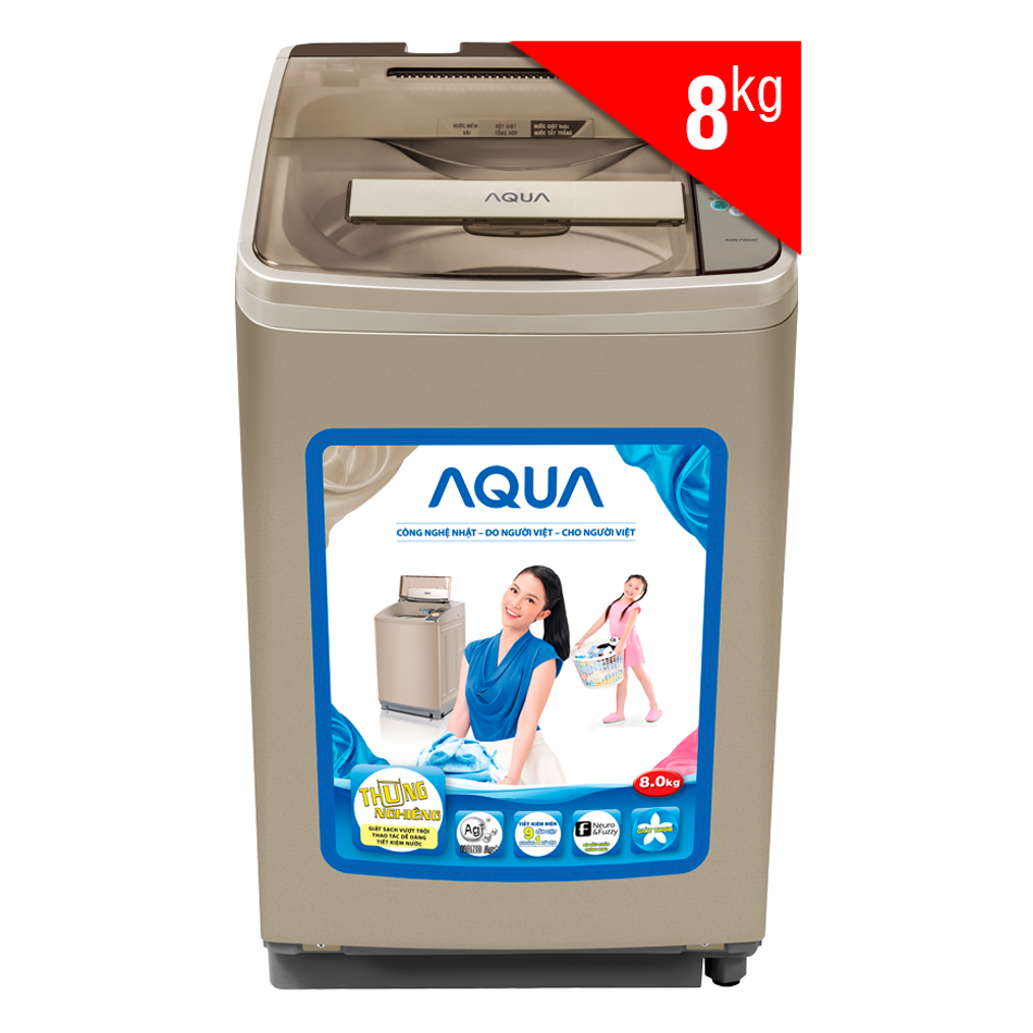 Máy Giặt Cửa Trên Aqua AQW-F800AT-N (8.0 Kg)