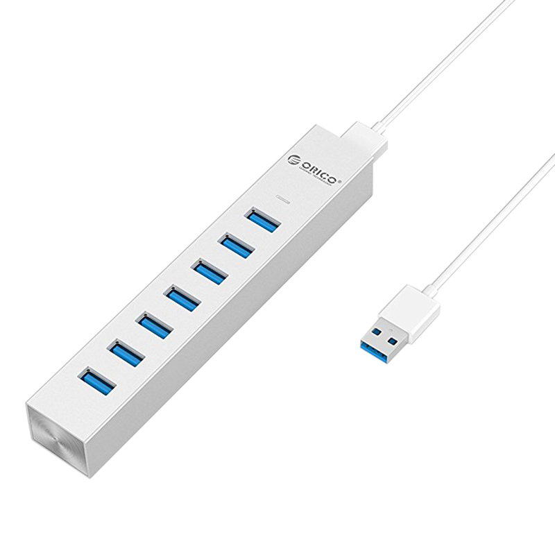 Hub USB 3.0 7 Cổng Type-C Orico ASH7-U3 - Hàng Chính Hãng