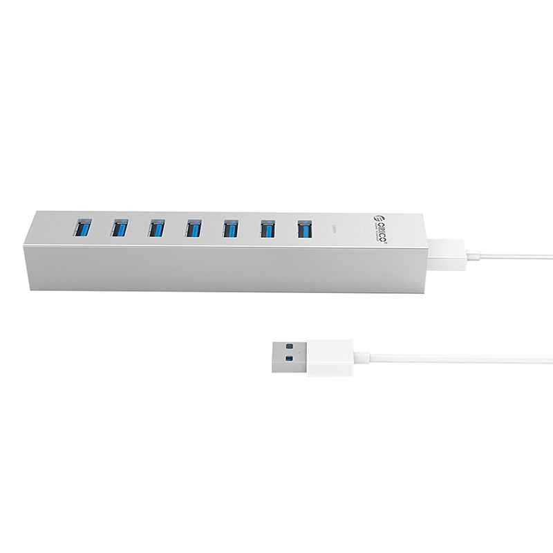 Hub USB 3.0 7 Cổng Type-C Orico ASH7-U3 - Hàng Chính Hãng