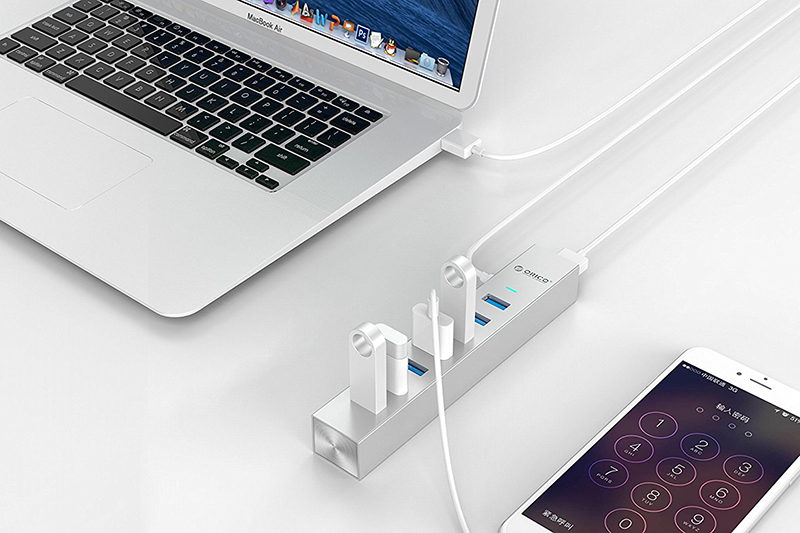 Hub USB 3.0 7 Cổng Type-C Orico ASH7-U3 - Hàng Chính Hãng