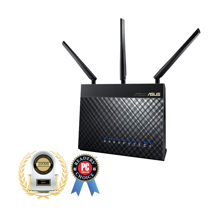 Router Wifi Mesh Asus RT-AC68U Băng Tần Kép AC1900 - Hàng Chính Hãng