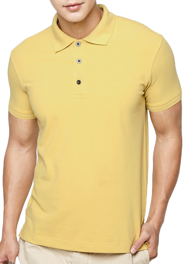 Áo Thun Nam EnVyMEN Cổ Bẻ AV009 - Vàng Size S