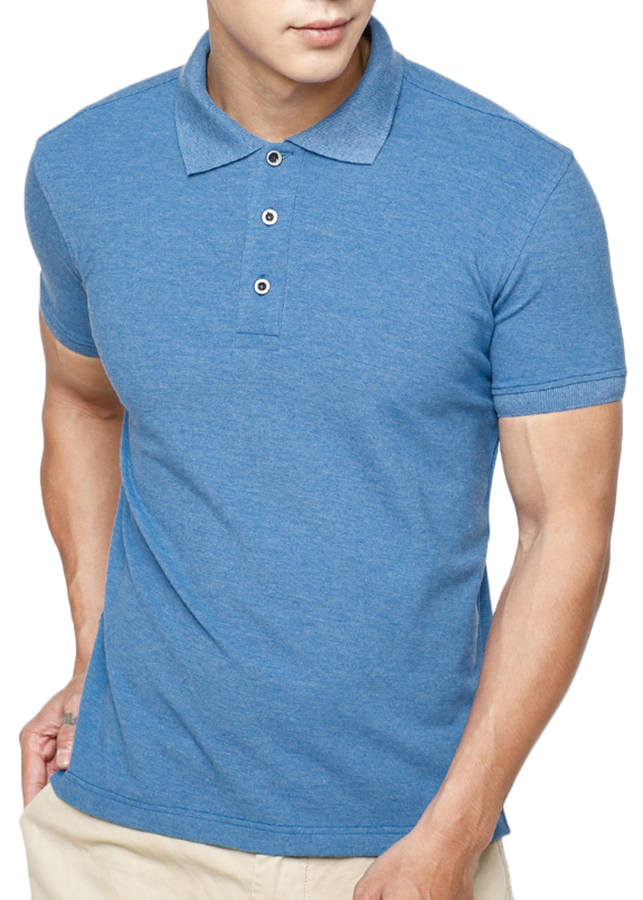 Áo Thun Nam EnVyMEN Cổ Bẻ AXB007 - Xanh Bích Size XL