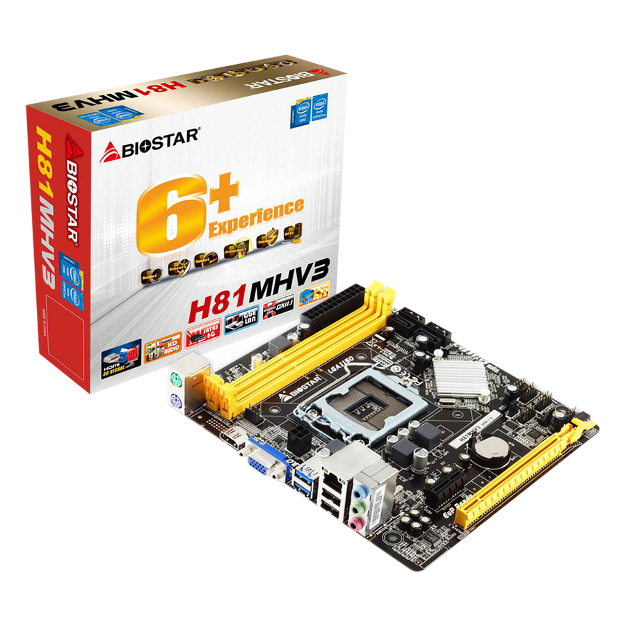 Bo Mạch Chủ Mainboard Biostar H81MHV3 - Hàng Chính Hãng