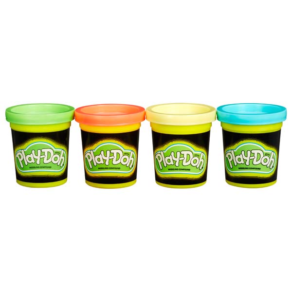 Bột Nặn Playdoh B3670 4 Màu Dạ Quang