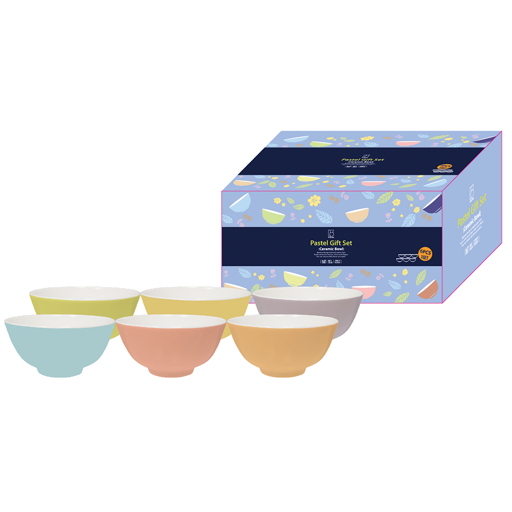 Bộ Set 1 Nồi Đất Dong Hwa Hình Con Heo (1600ml) Và 06 Chén Pastel