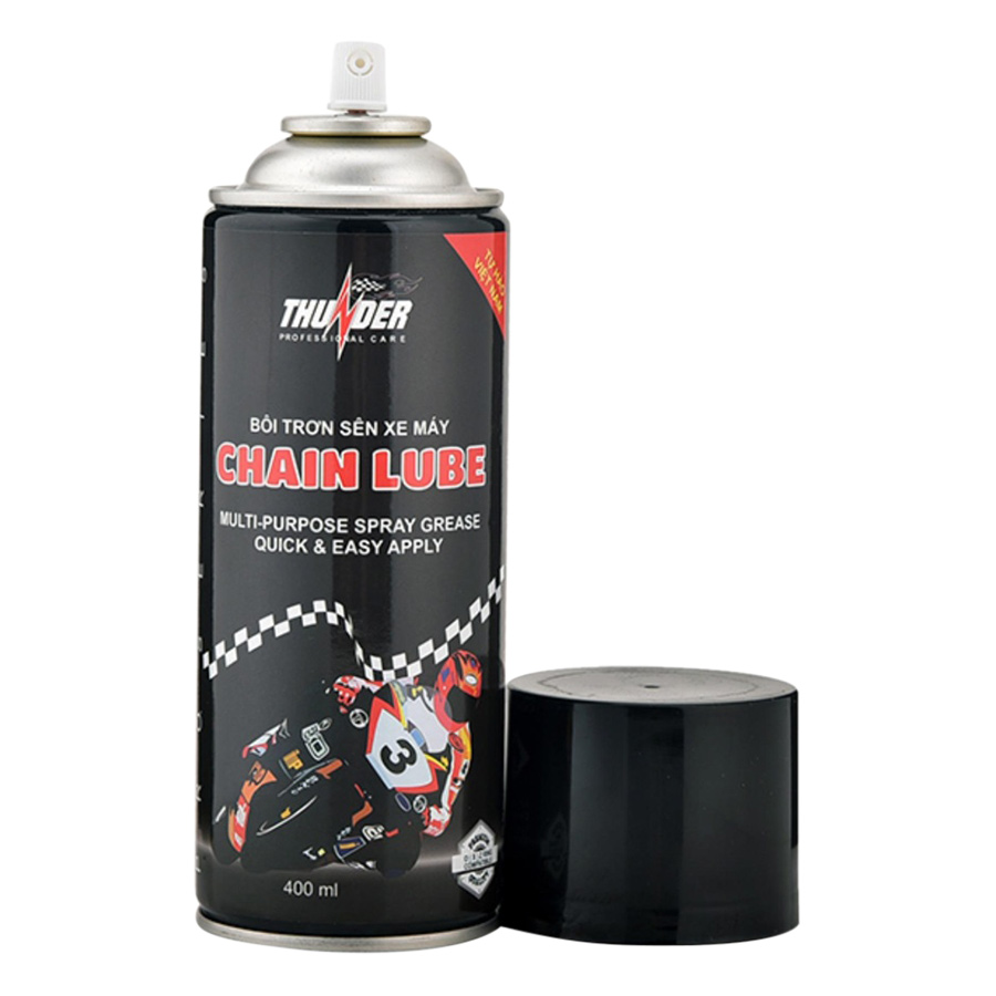 Bộ Chai Xịt Sên Và Bàn Chải Vệ Sinh Sên Xe Máy Thunder Chain Lube